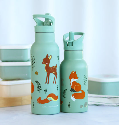 Gourde XL en inox - Amis de la forêt – vue 6 – A Little Lovely Company