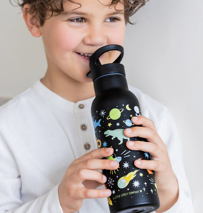 Gourde XL en inox - Galaxie – vue 5 – A Little Lovely Company