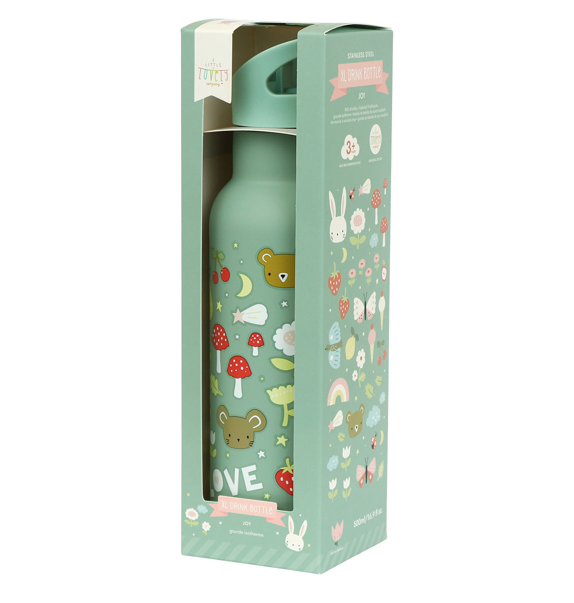 Gourde XL en inox - Joy – vue 5 – A Little Lovely Company