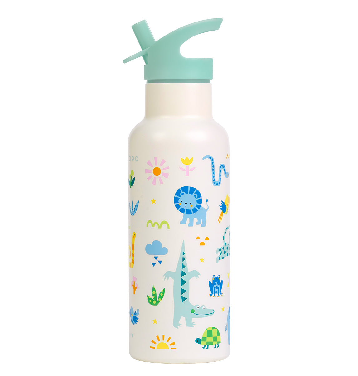Gourde XL en inox - Jungle – vue 4 – A Little Lovely Company
