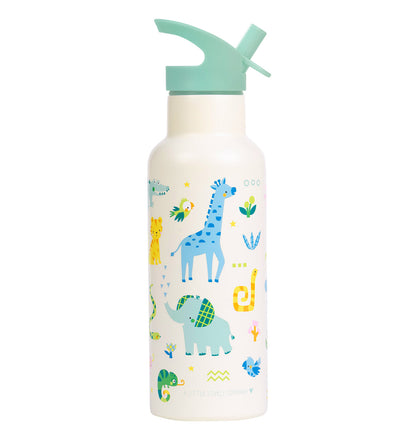 Gourde XL en inox - Jungle – vue 5 – A Little Lovely Company