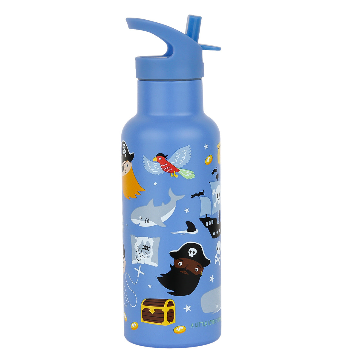 Gourde XL en inox - Pirates – vue 4 – A Little Lovely Company