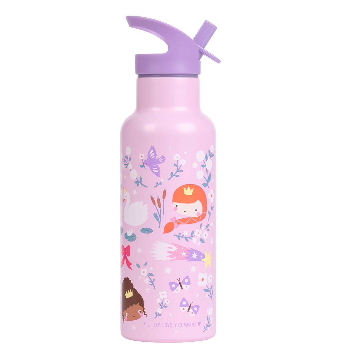 Gourde XL en inox - Princesses – vue 5 – A Little Lovely Company