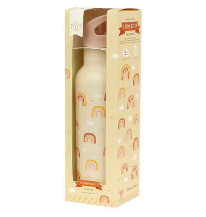 Gourde XL en inox - Arcs-en-ciel – vue 5 – A Little Lovely Company