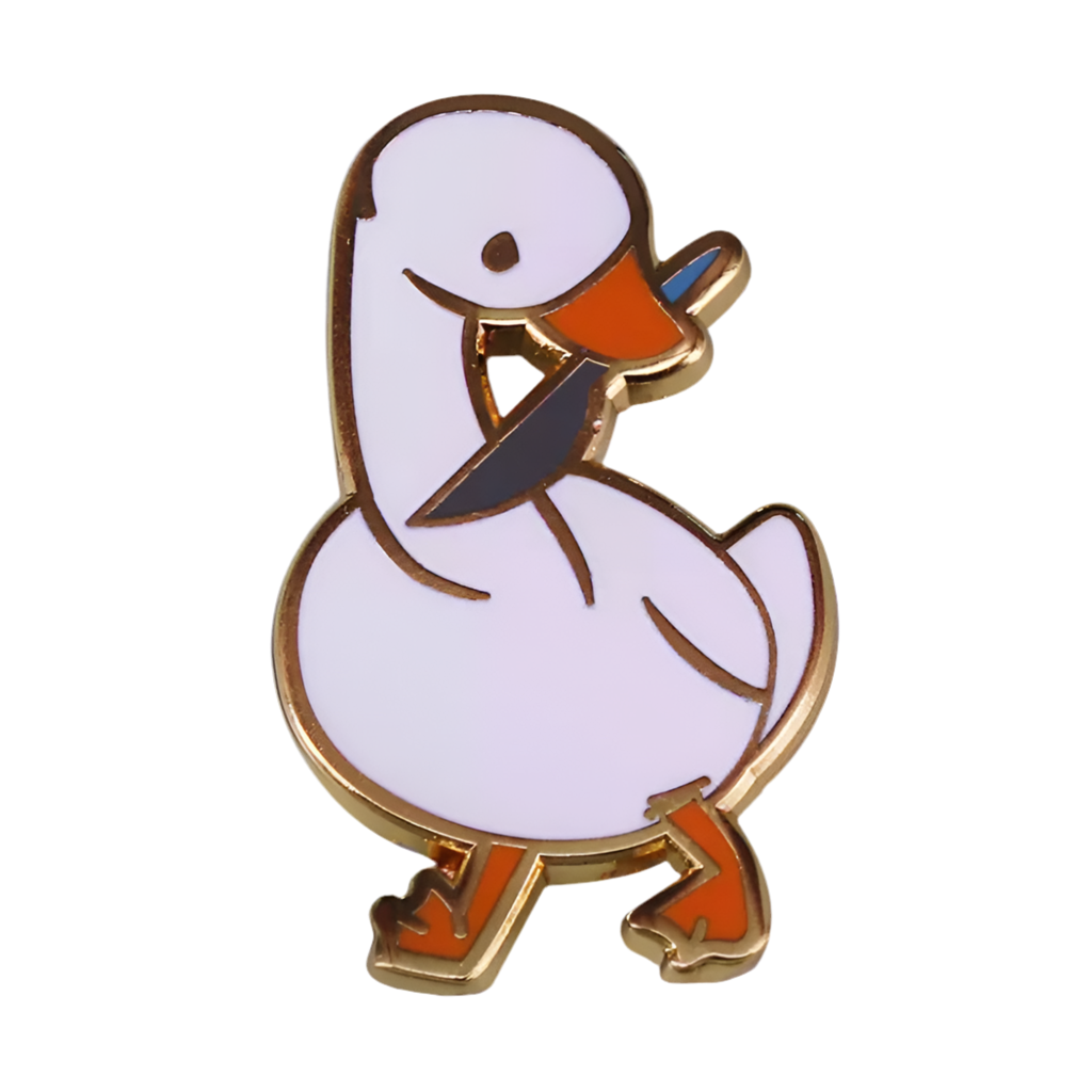White Duck Knife Pin
