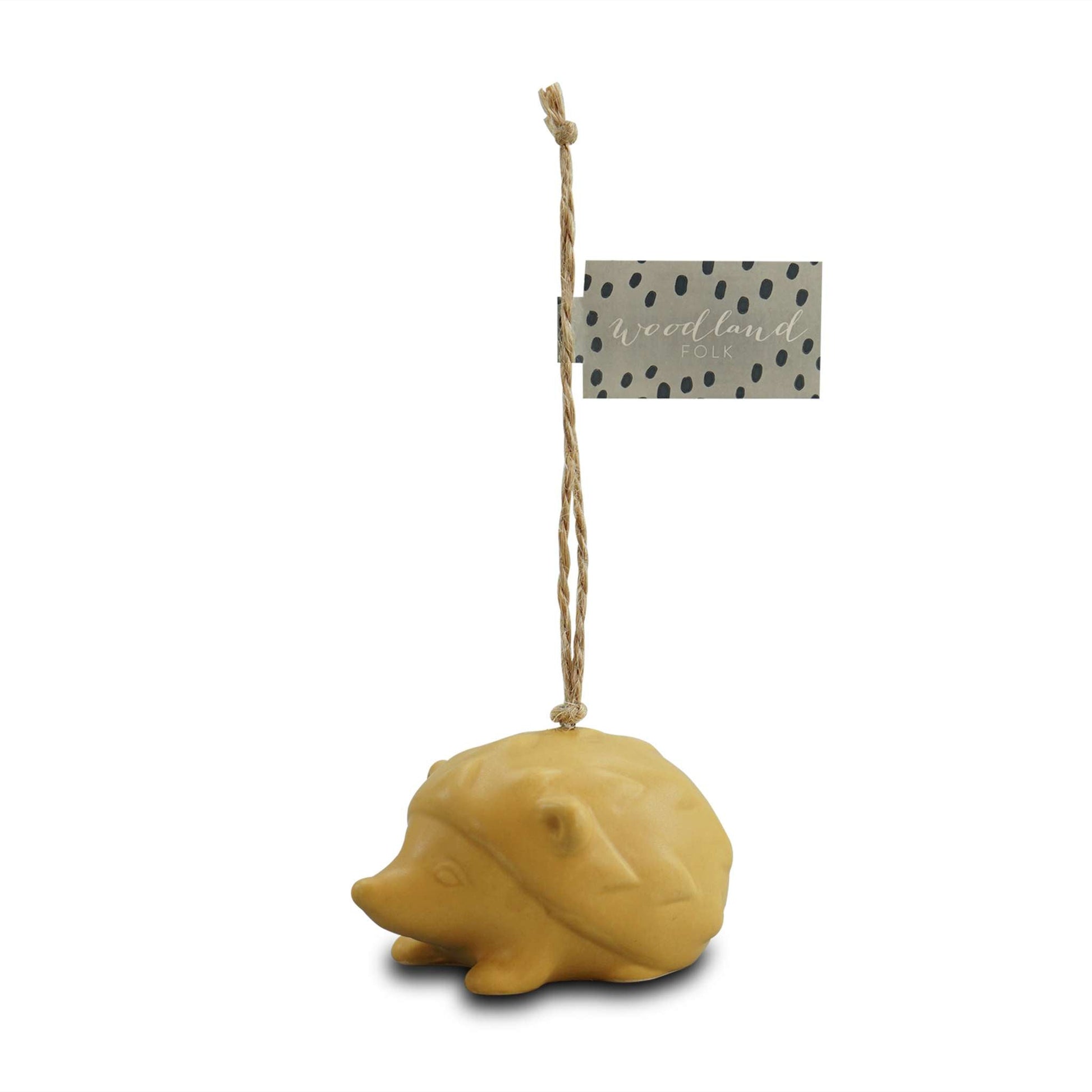 Décoration à suspendre - Hérisson jaune