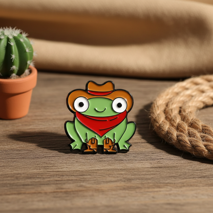 Pin's Grenouille Cowboy