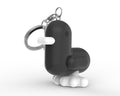 CMYK Black Duck Keychain