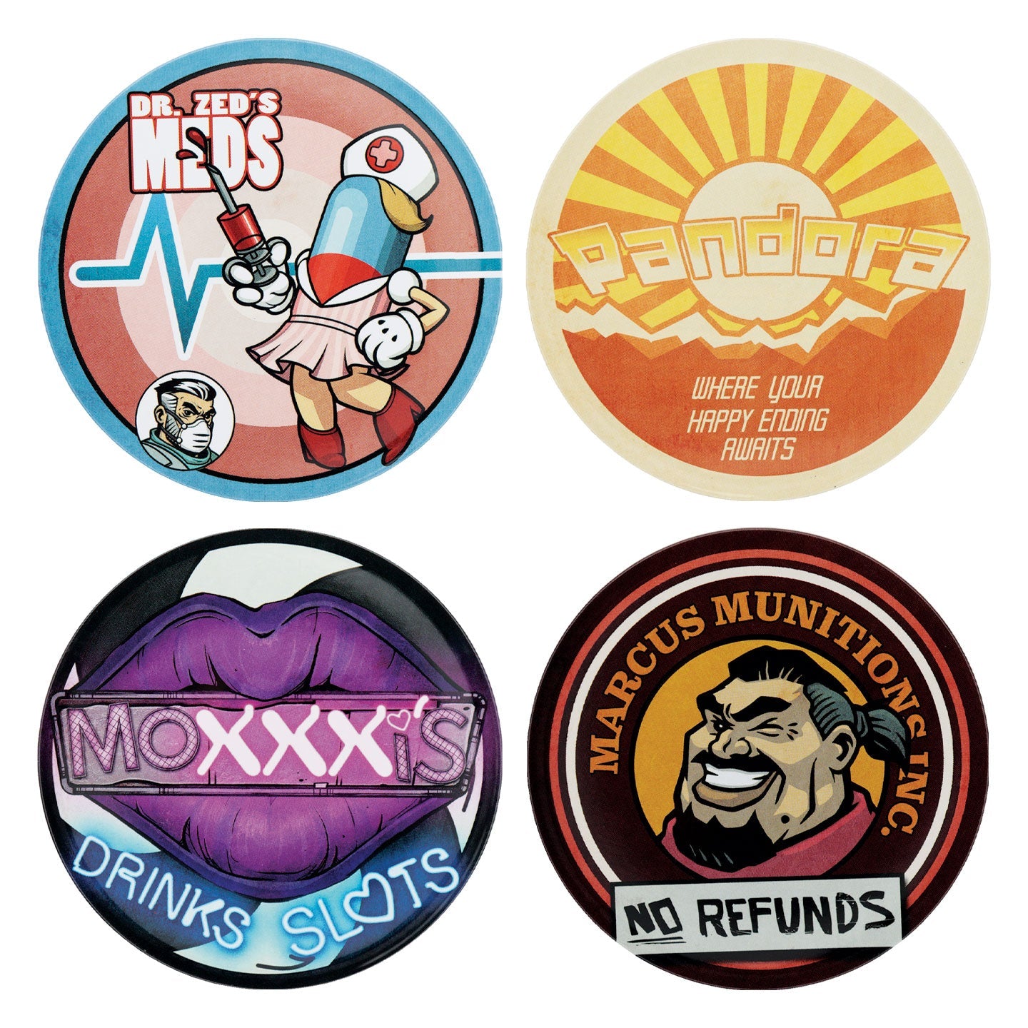 Sous-verres Borderlands - 4