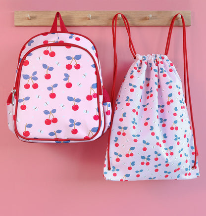 Sac à cordons enfant - Cerises – vue 6 – A Little Lovely Company