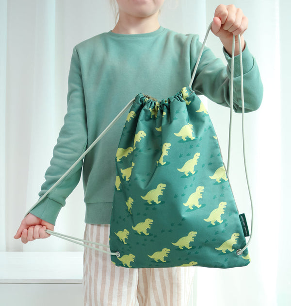 Sac à cordons enfant - Dinosaure – vue 2 – A Little Lovely Company