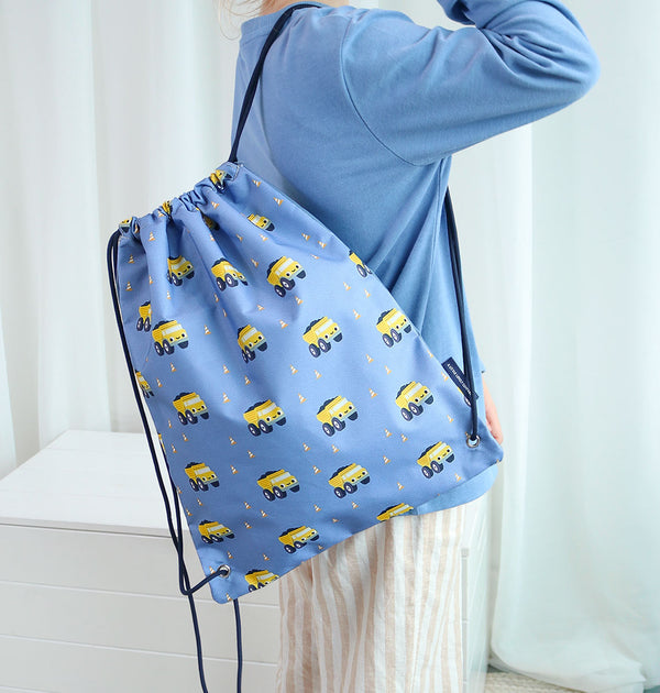 Sac à cordons enfant - Camion-benne – vue 2 – A Little Lovely Company