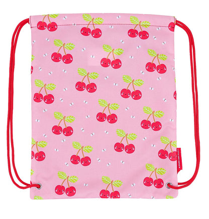 Sac à cordons enfant - Cerises joyeuses – vue 3 – A Little Lovely Company