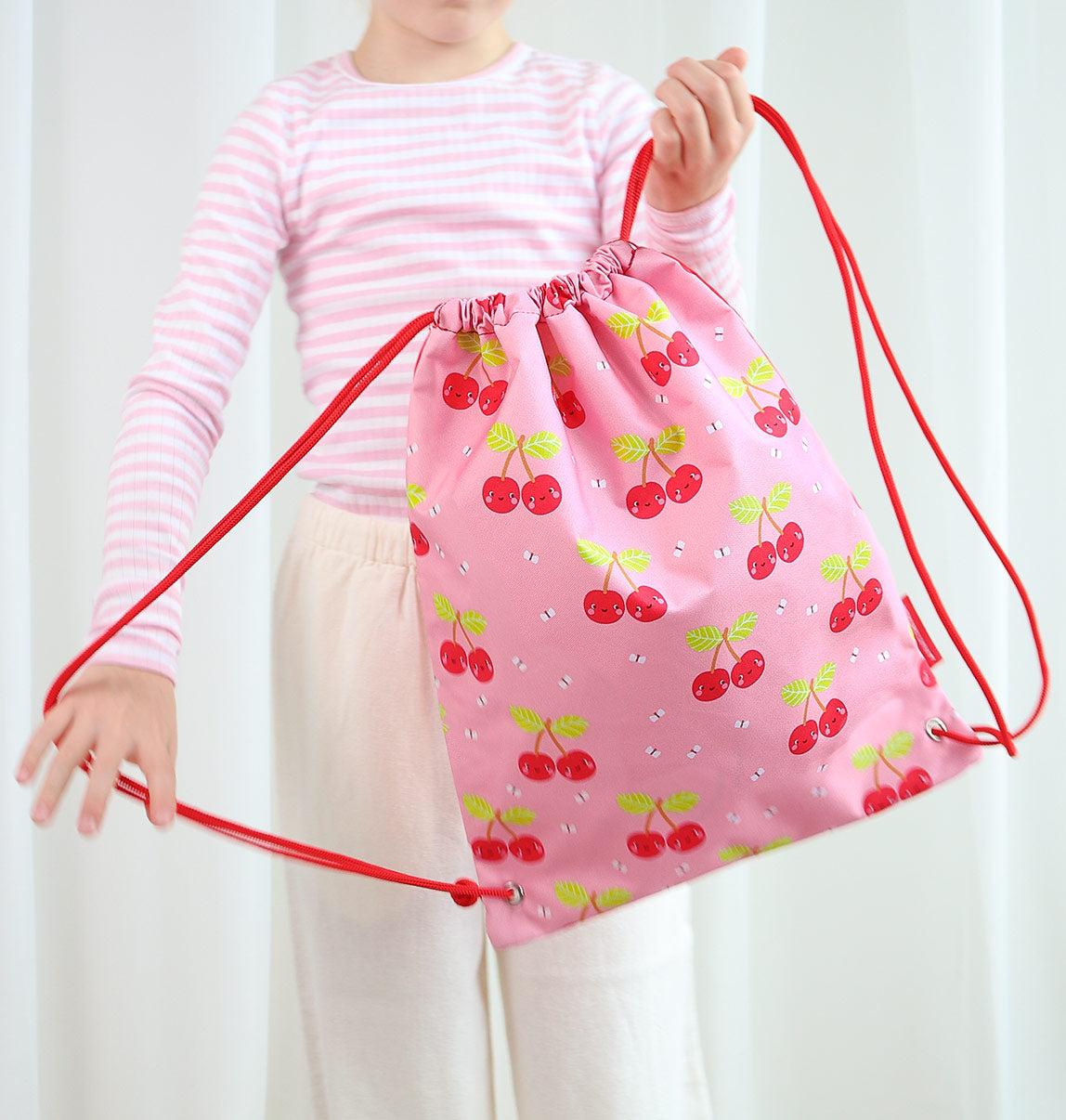 Sac à cordons enfant - Cerises joyeuses