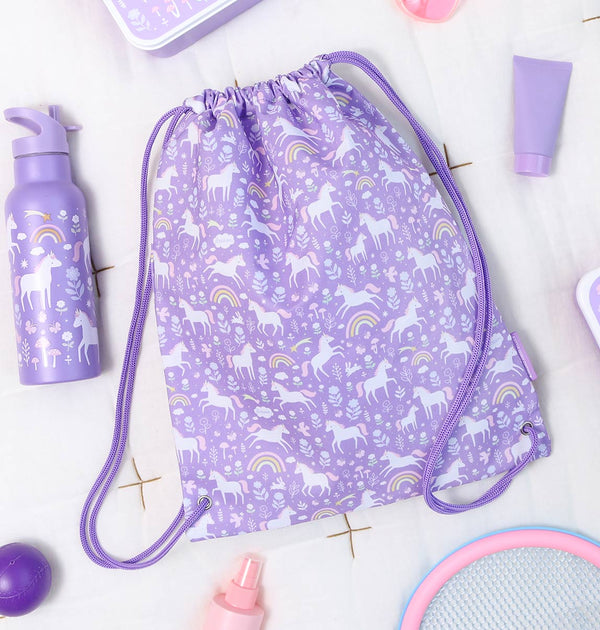 Sac à cordons enfant - Unicorn Dreams – vue 2 – A Little Lovely Company