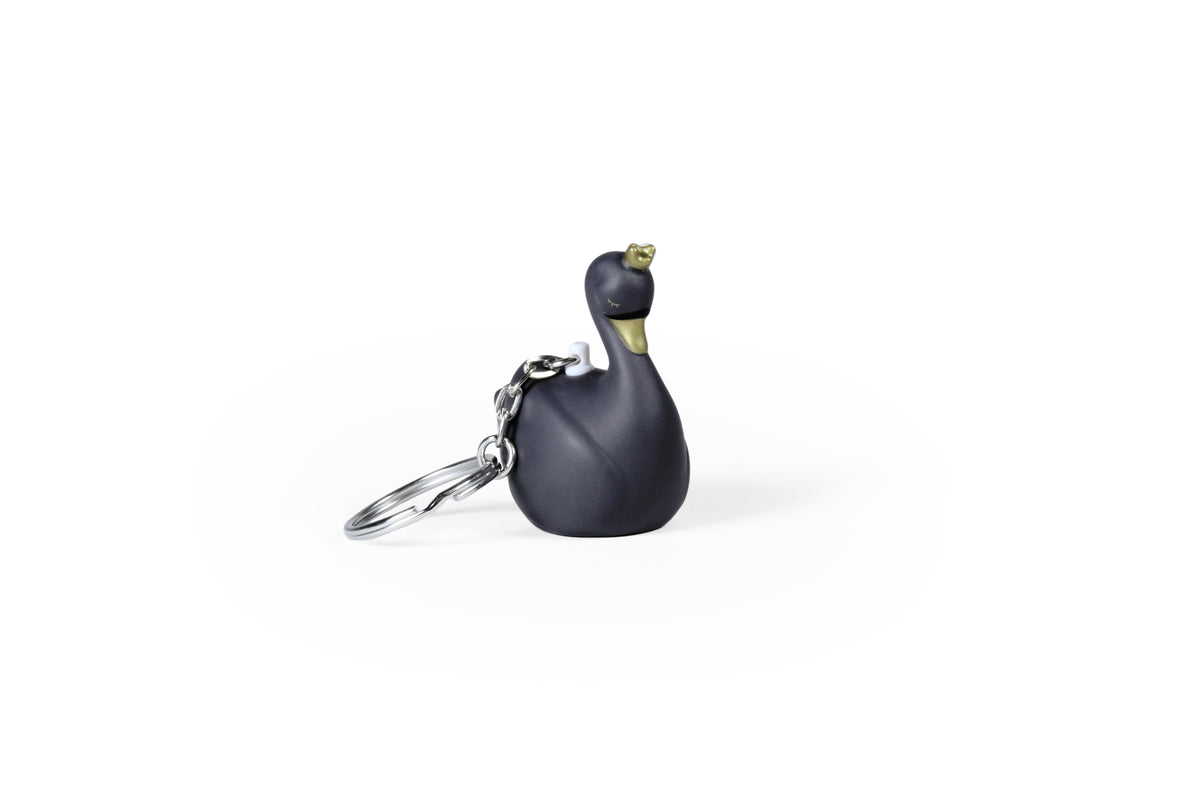 Swan Lady White Keychain