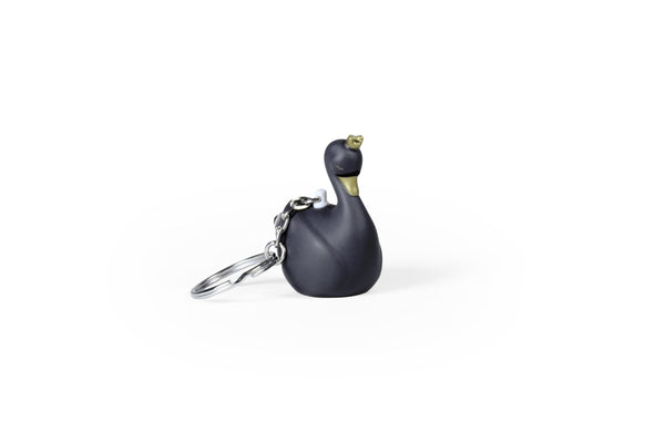 Swan Lady White Keychain