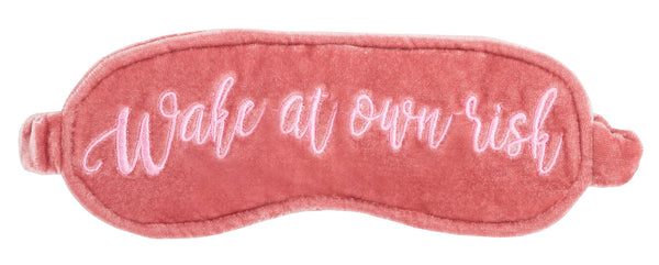 Velvet Sleeping Mask - Wake At Your Own Risk