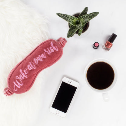 Velvet Sleeping Mask - Wake At Your Own Risk