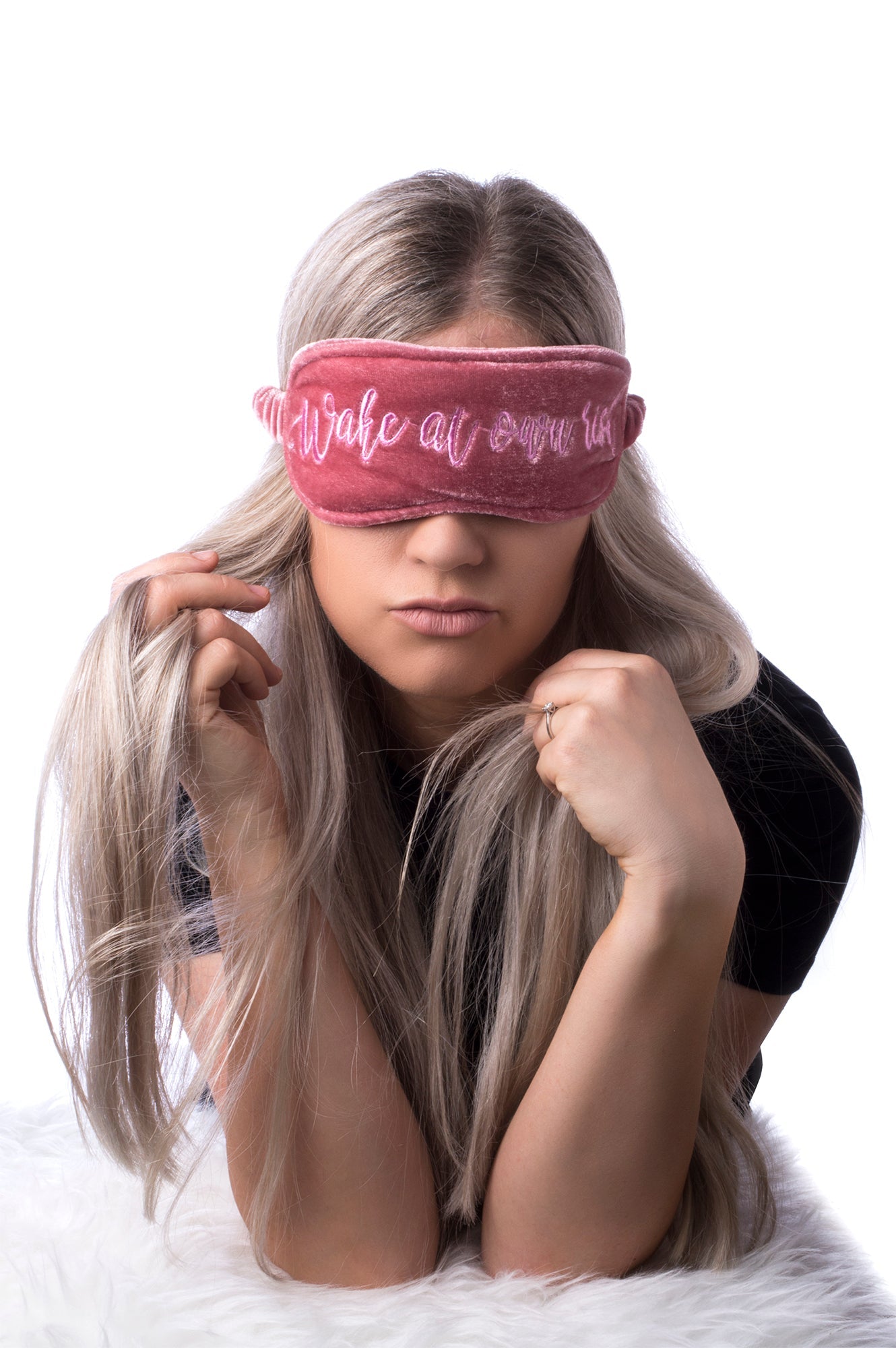 Velvet Sleeping Mask - Wake At Your Own Risk