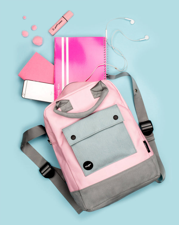 Teen sac à dos rose / gris