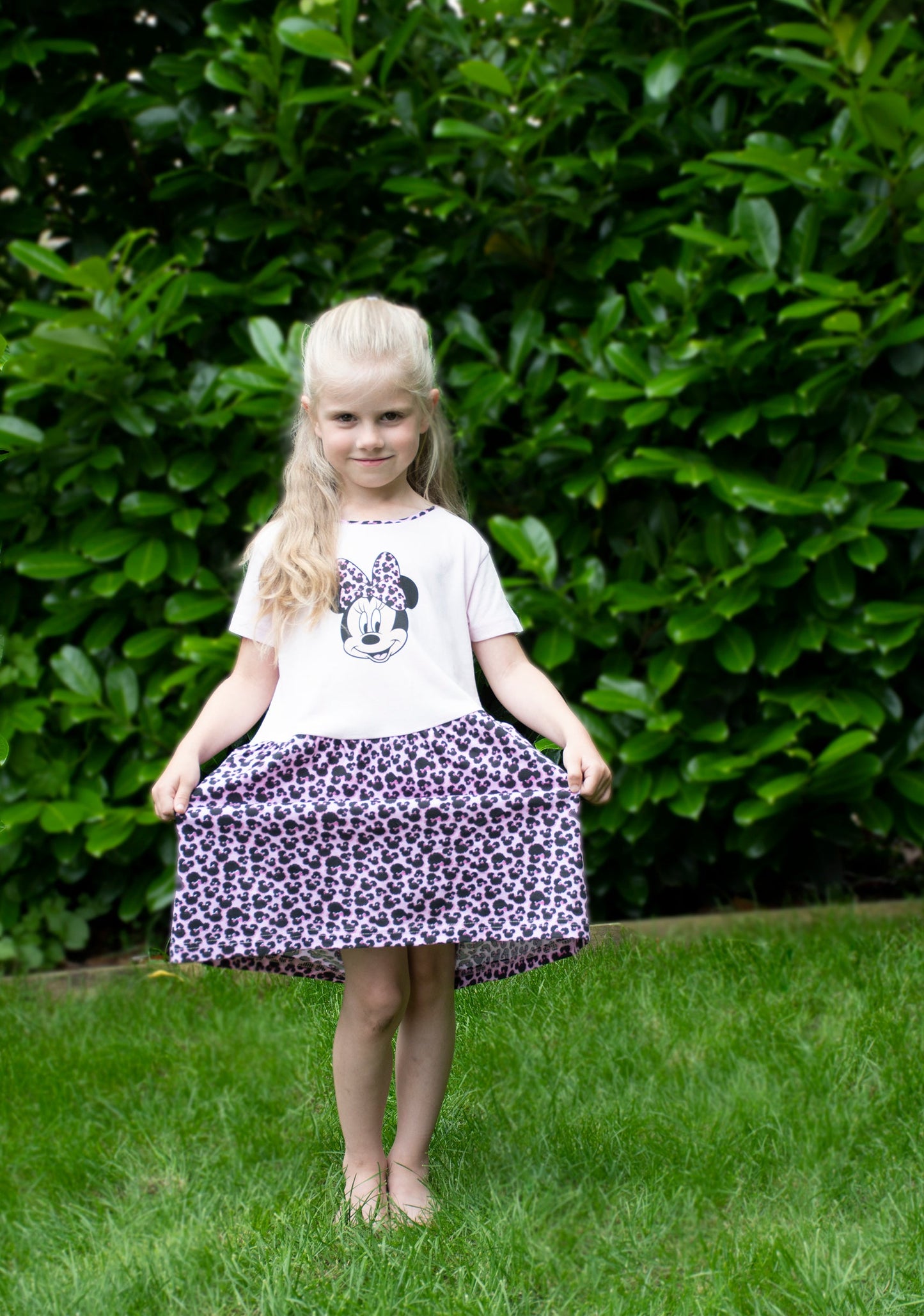 Disney Minnie Mouse Dress – rose Leopard