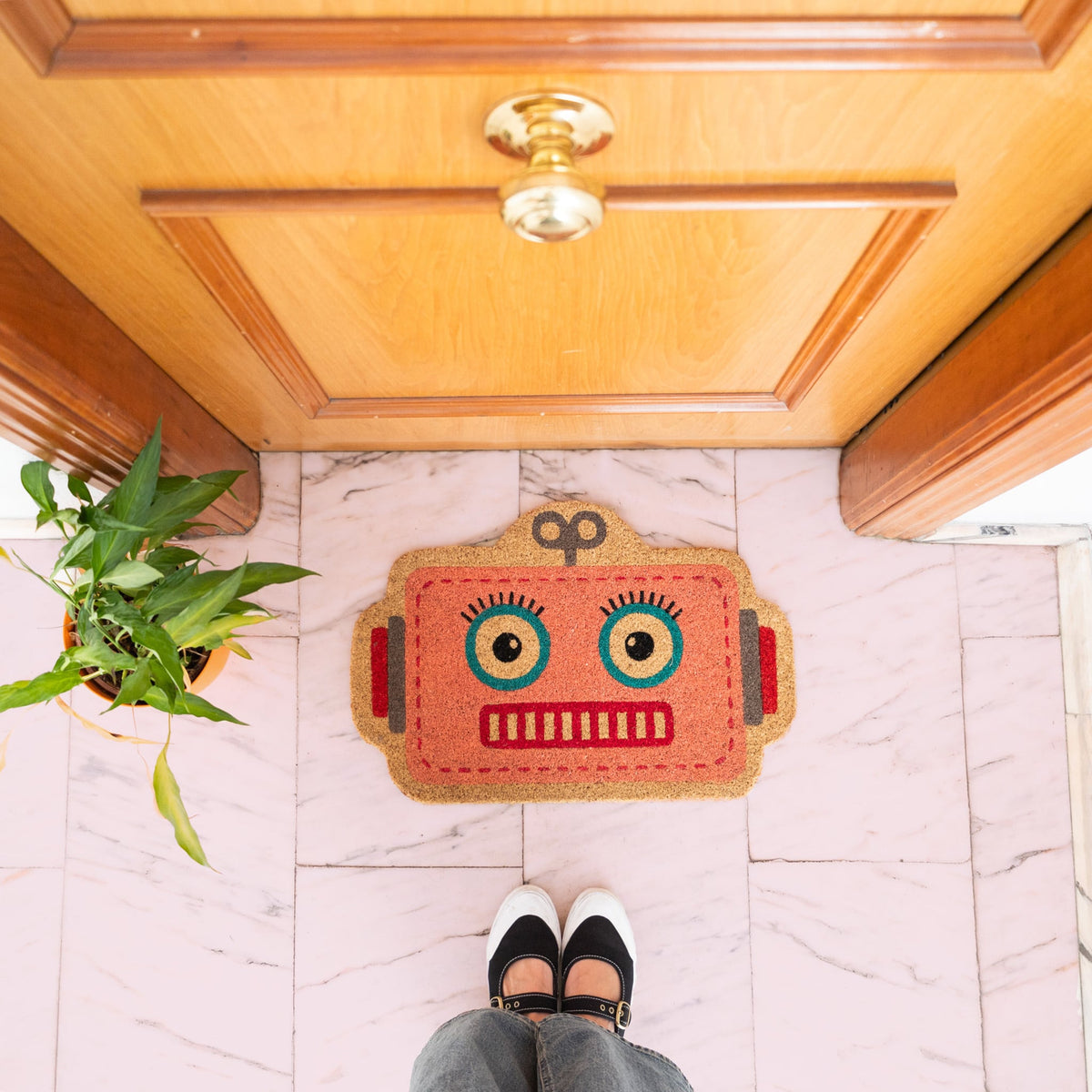 Paillasson « Robot » Rose