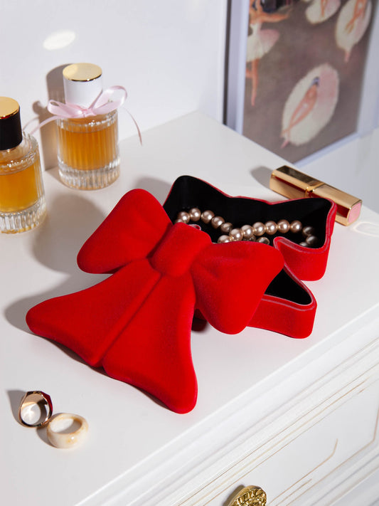 Boîte de rangement pour nœud rouge