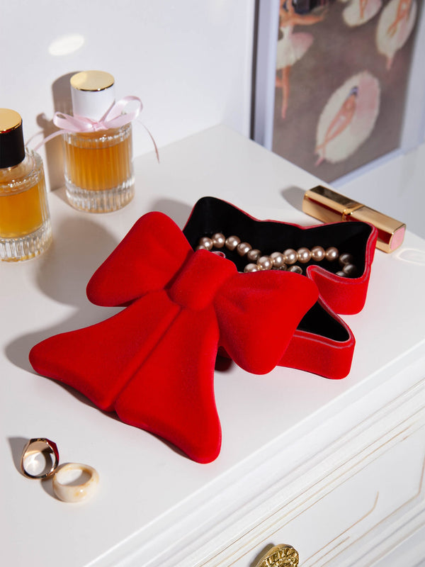 Boîte de rangement pour nœud rouge
