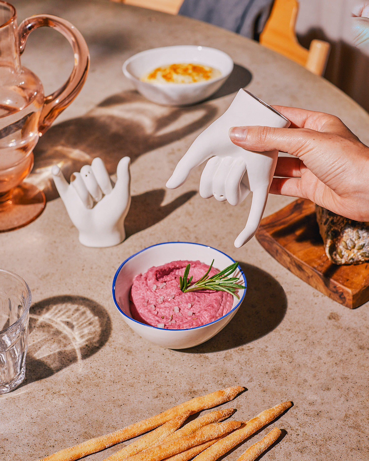 Salt &amp; Pepper Friendship Hands