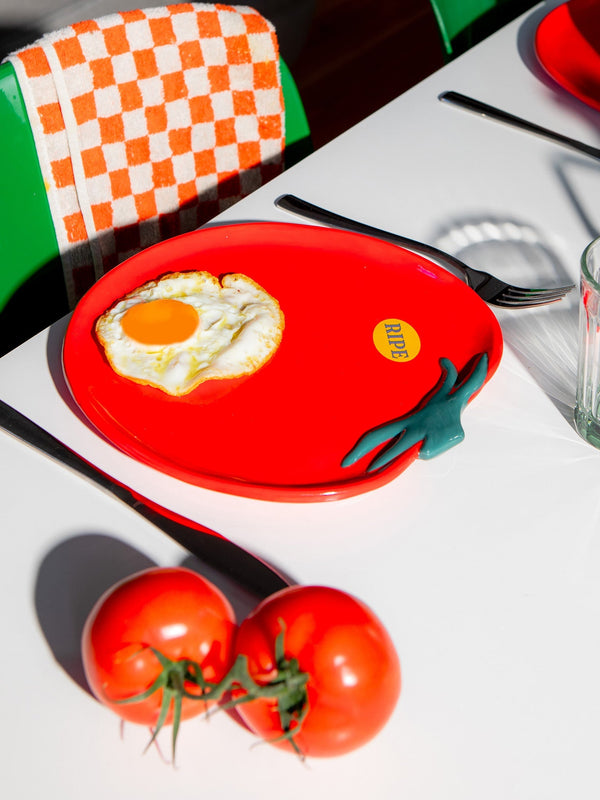 Assiette de tomates du marché fermier