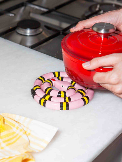 Snake Trivet Pink