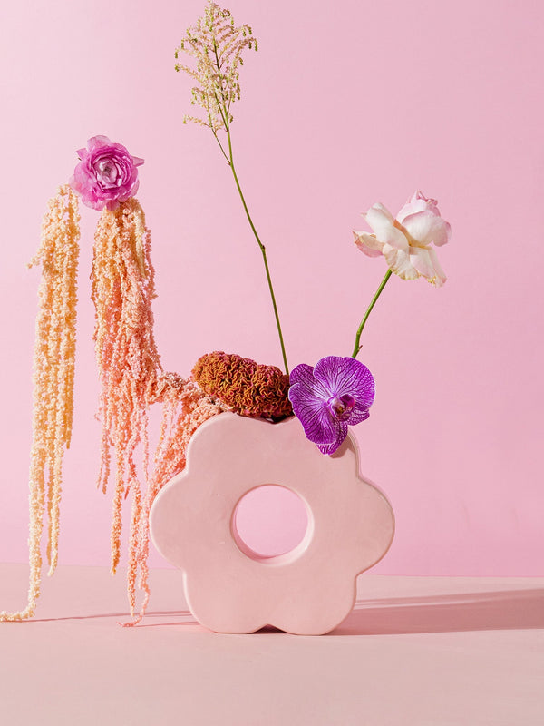 Pink Daisy Vase