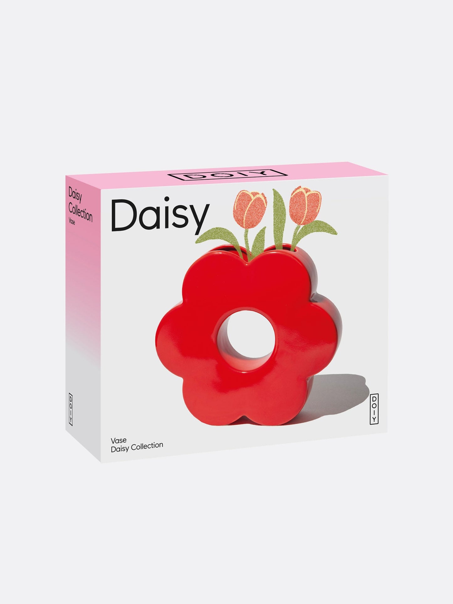 Vase with Red Daisies