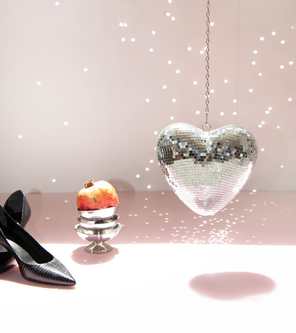 Hanging disco heart