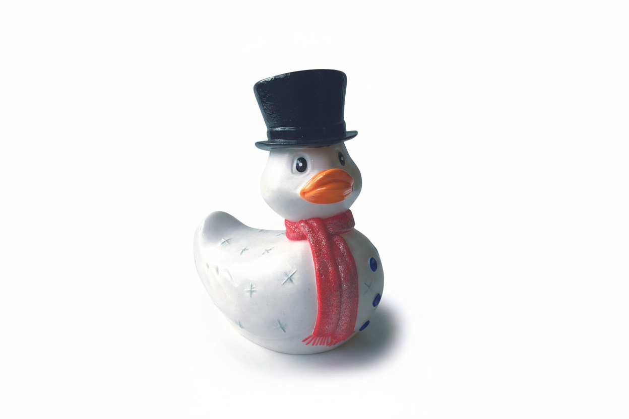 Snowman duck
