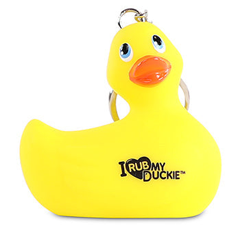 Porte-clés Canard Jaune "I Rub My Duckie"