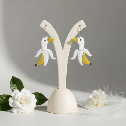 Banana Duck Earrings