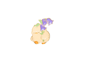 Pins Canard Fleurs