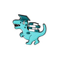 Bibliophile T-rex Pin