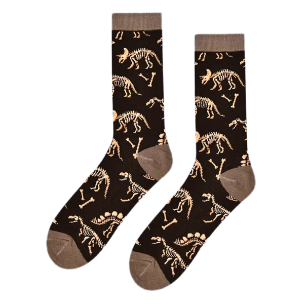 Dinosaur Fossil Socks