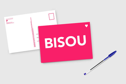 Carte Fluo Bisou