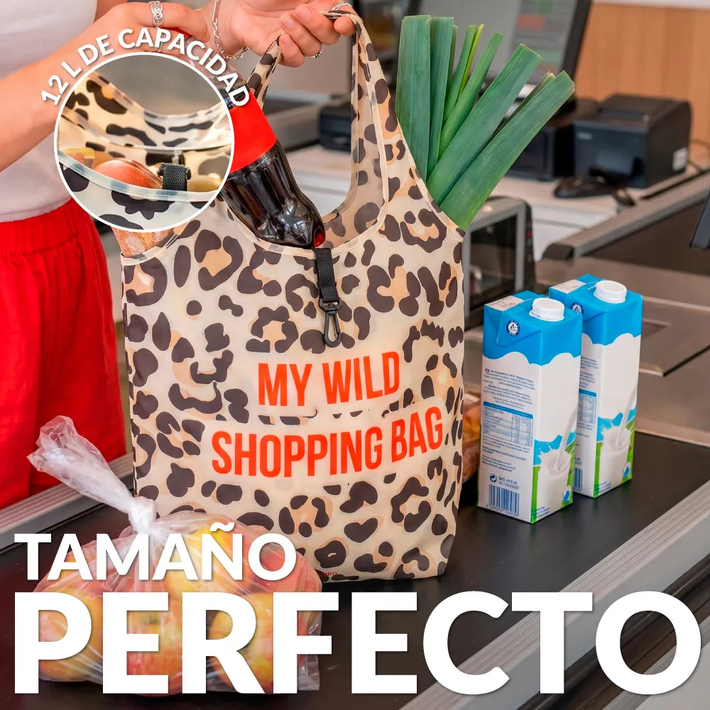 Sac de Courses Pliable « My wild shopping bag »