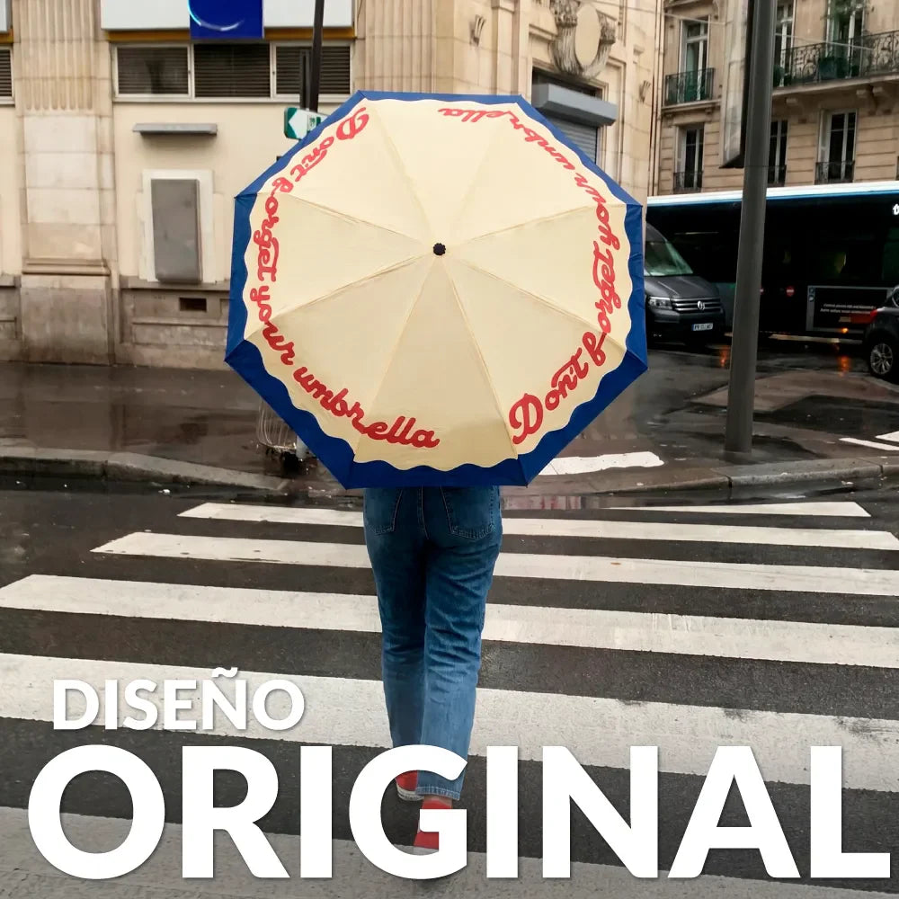 "Don't forget your umbrella" foldable umbrella