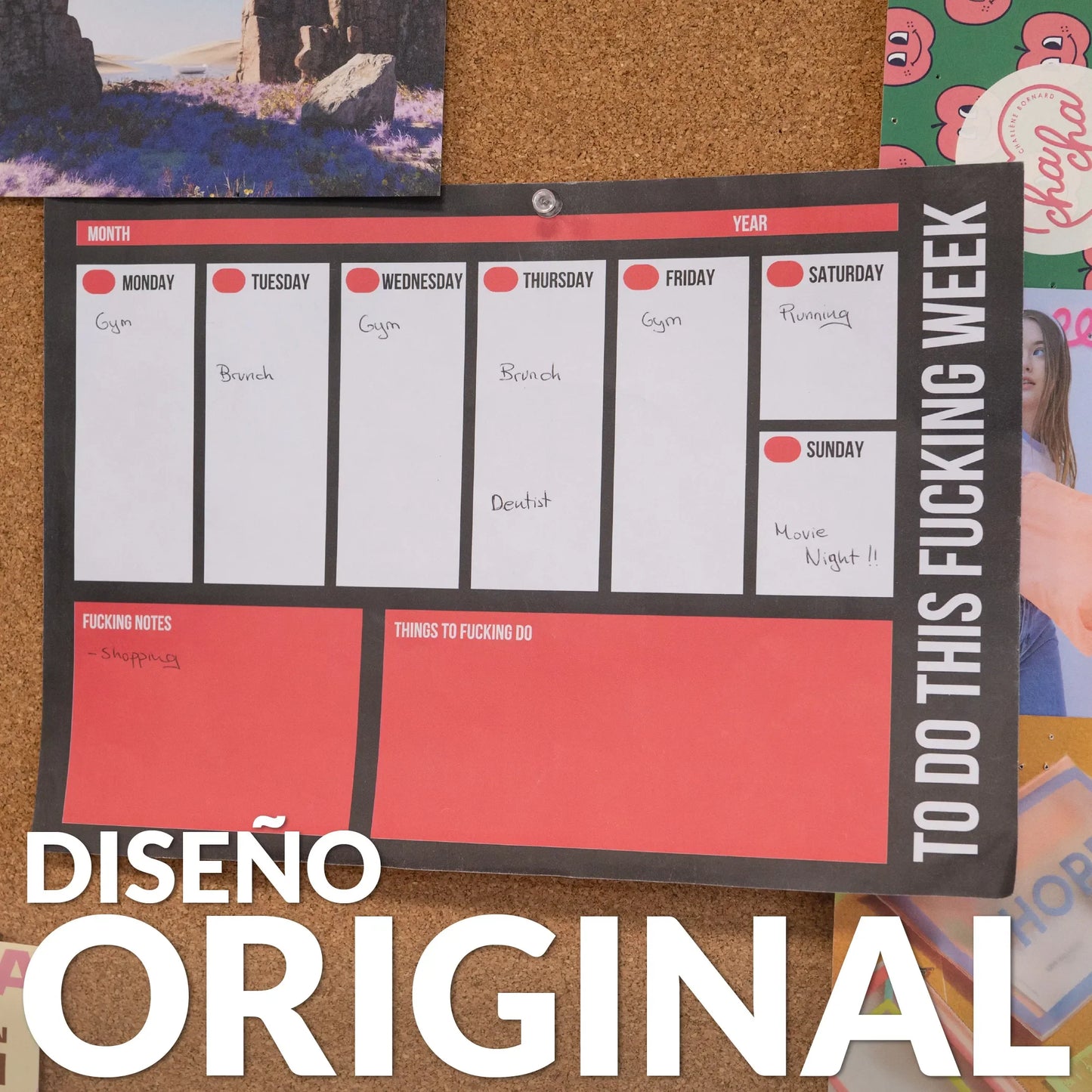 Planner A4 « Fuck off » – Fisura – vue 2