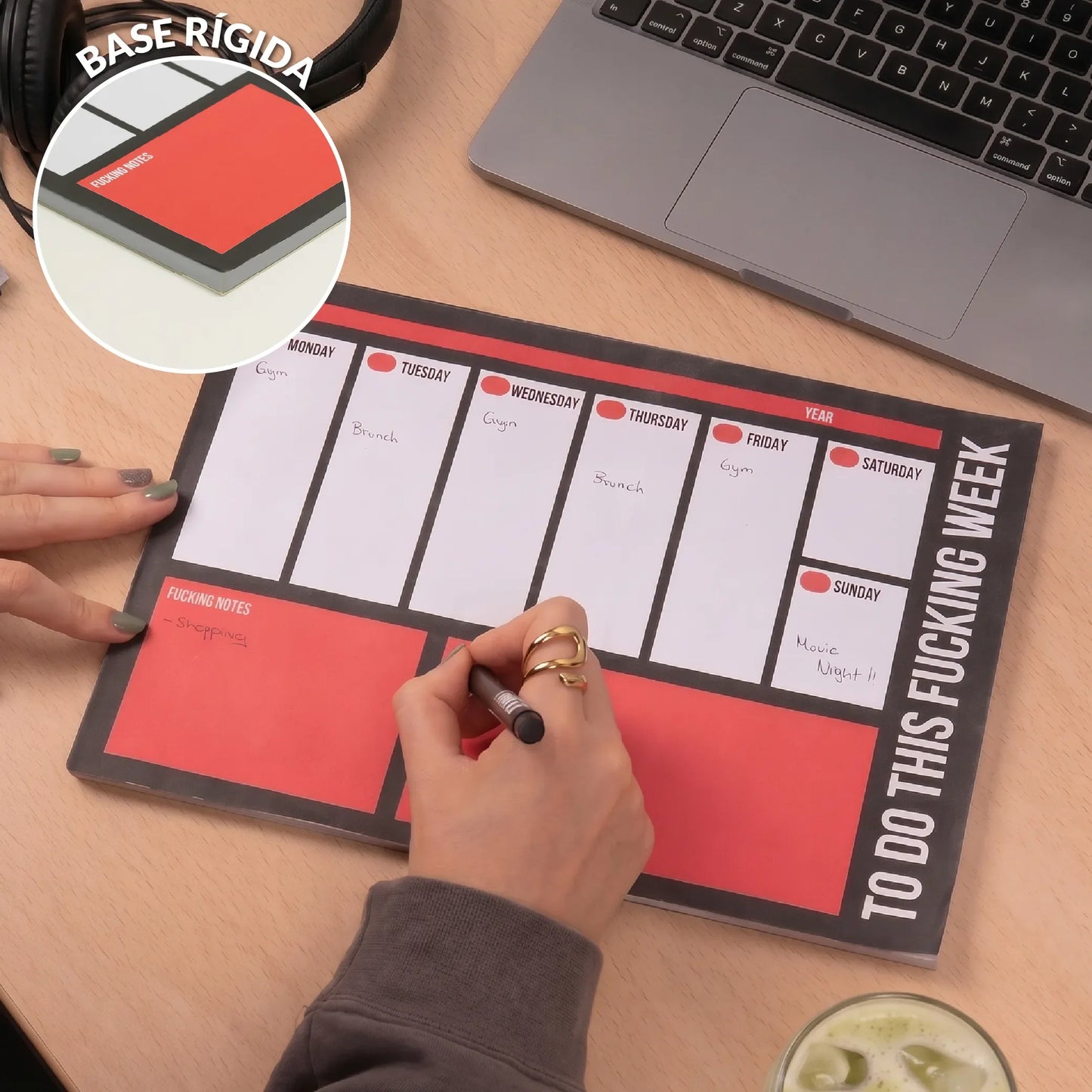 Planner A4 « Fuck off » – Fisura – vue 4