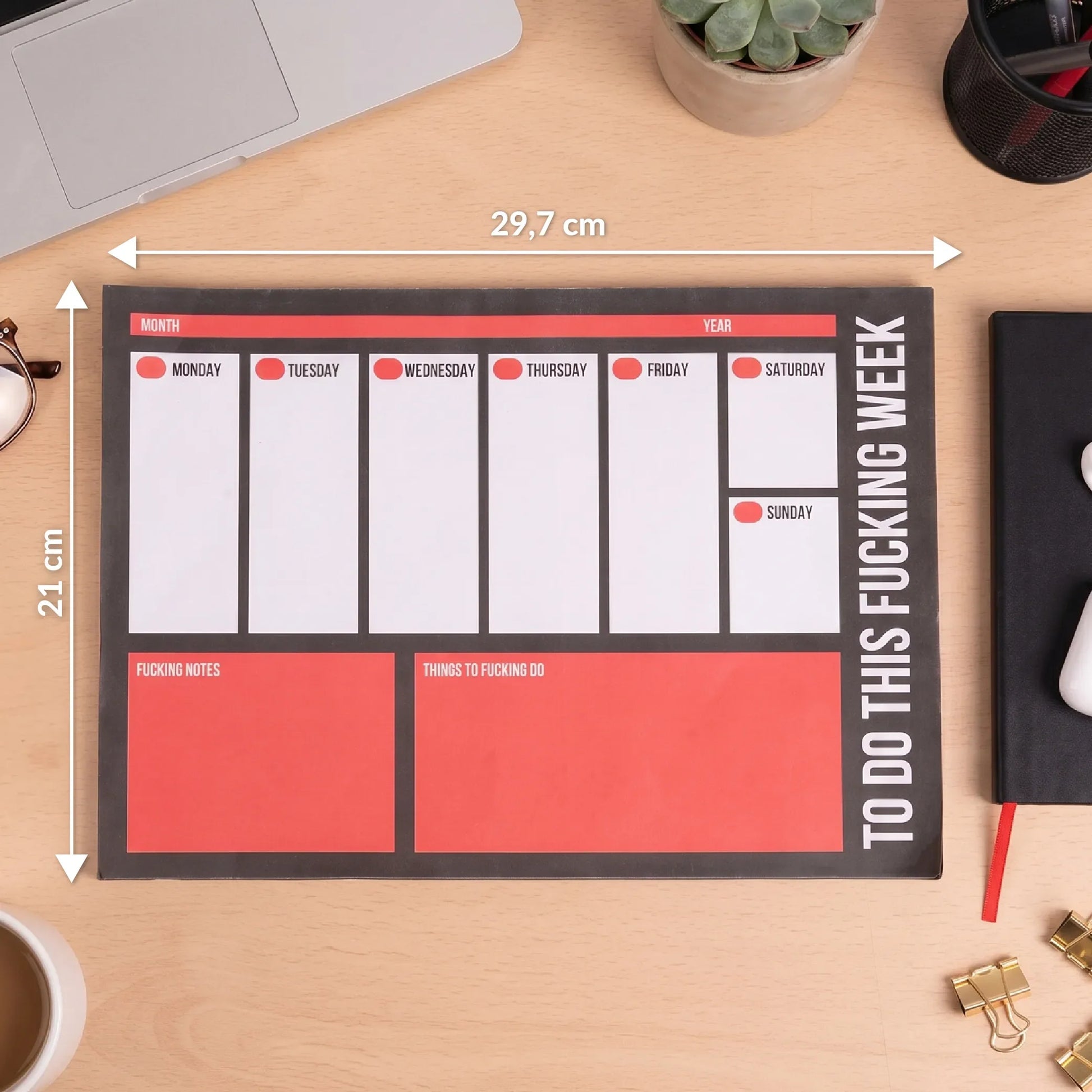 Planner A4 « Fuck off » – Fisura – vue 5