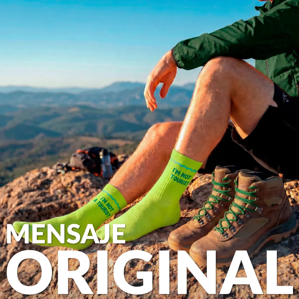 "I'm not a tourist" Unisex Socks