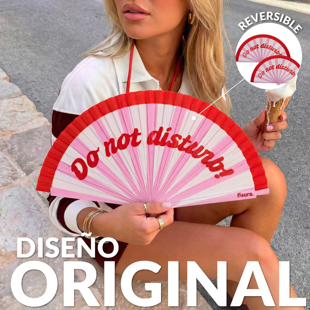 Éventail Imprimé « Do not disturb »