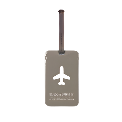 Etiquette de bagage rectangle
